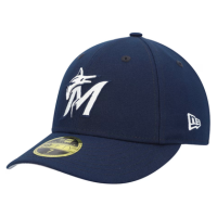 Miami Marlins New Era Navy Oceanside Low Profile 59FIFTY Fitted Hat