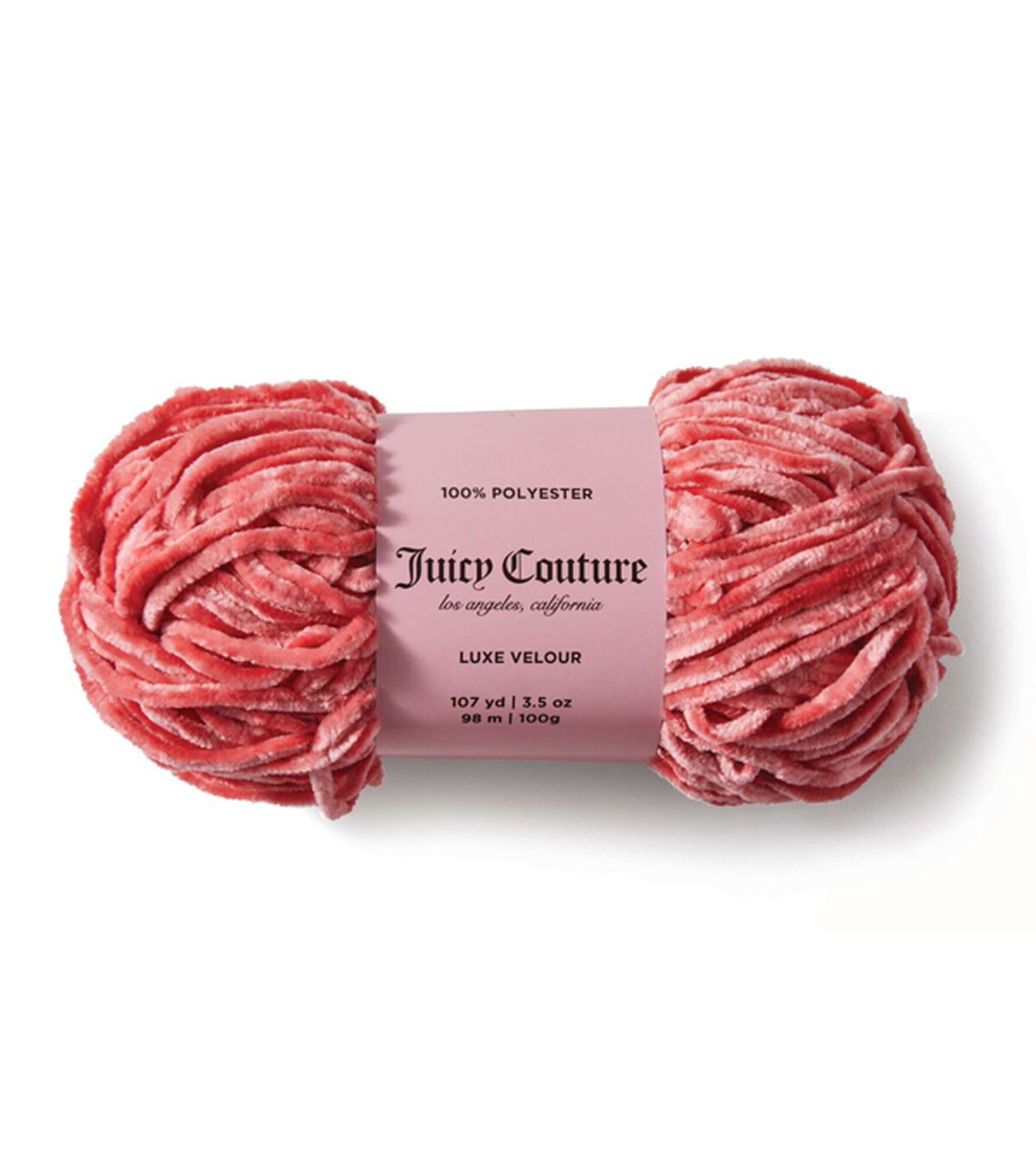 Juicy Couture 3.5oz Bulky Polyester Juicy Luxe Velour Yarn