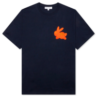JW Anderson Bunny Embroidery Logo T-Shirt - Navy