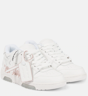 OFF-WHITE Out Of Office leather sneakers