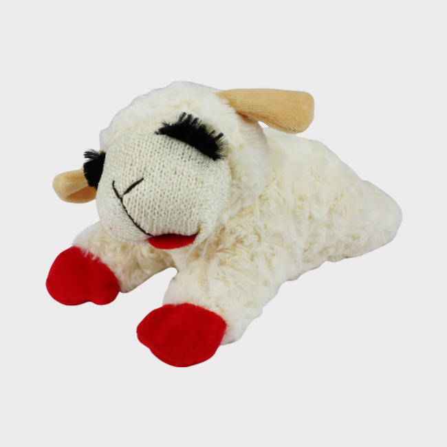 Multipet lamb chop squeaky plush dog toy