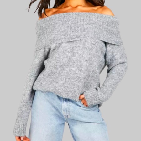 Knit Off The Shoulder Sweater