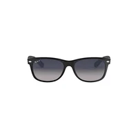 Ray-Ban Sunglasses New Wayfarer Classic Black Frame Blue Lenses