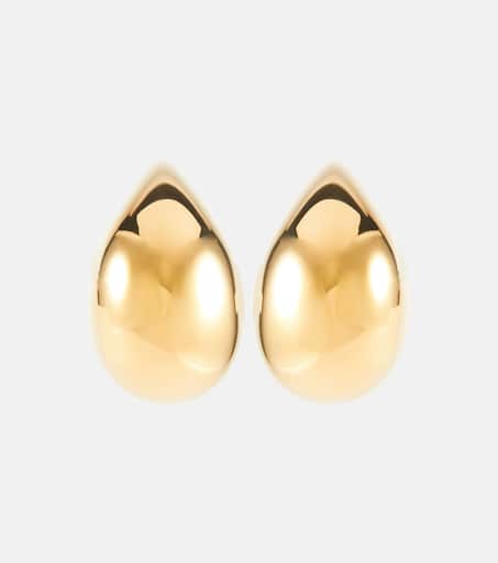 Drop gold-plated sterling silver earrings