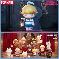 POPMART DIMOO No Sleeping Tonight Series Anime Action Figure Guess Bag Ornament Figurines Home Decor Desktop Dolls Model Gift
