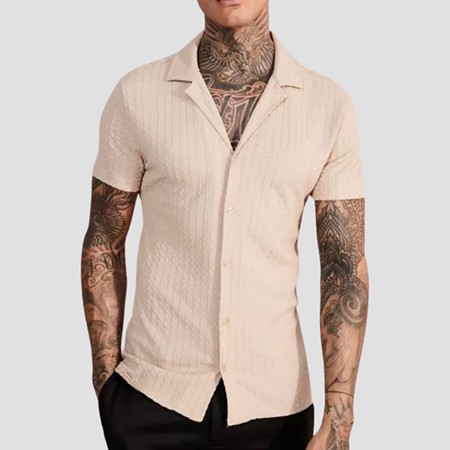 Short Sleeve Crinkle Shirt