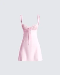 Mabel Pink Mini Dress
