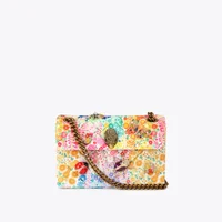 Floral Couture Mini Velvet Kensington Bag