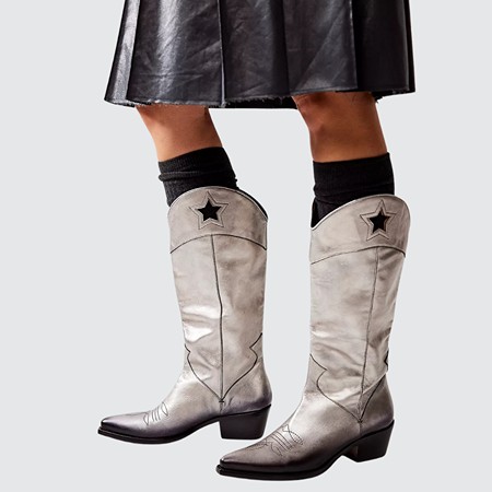 Twin stars cowboy boots
