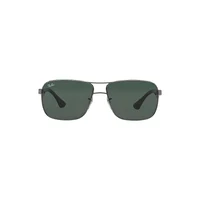 Ray-Ban Sunglasses Rb3516 Black Frame Green Lenses