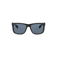 Ray-Ban Sunglasses Justin Classic Black Frame Blue Lenses